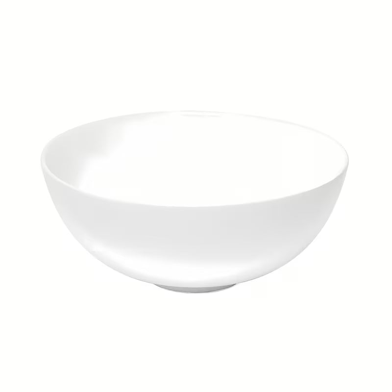 Okrągła biała ceramiczna umywalka nablatowa  SAT Project o szerokości 28 cm