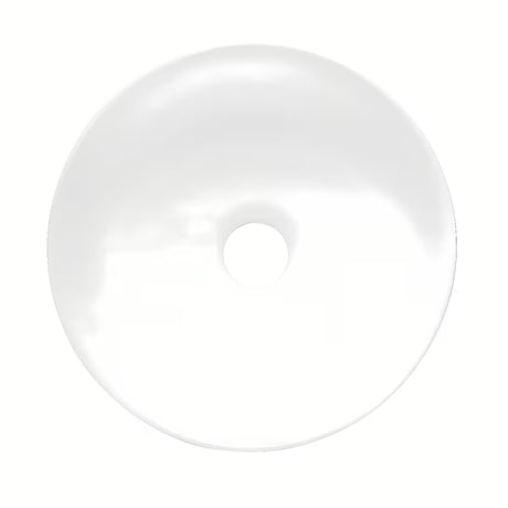 Okrągła biała ceramiczna umywalka nablatowa  SAT Project o szerokości 28 cm