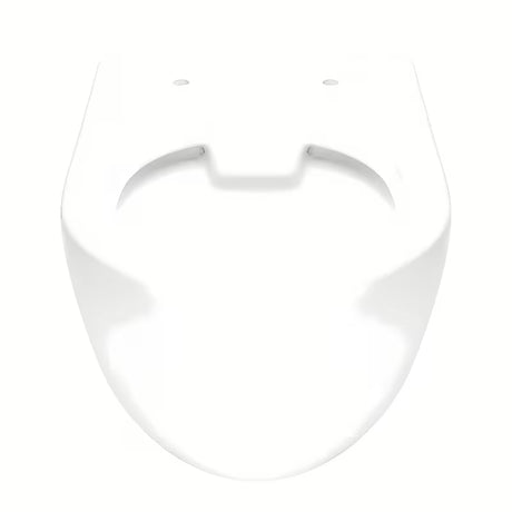 Miska WC Wisząca SAT Project w białym połysku z deską soft Close i z otwartym kołnierzem spłukującym