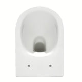 Miska WC Wisząca SAT Project w białym połysku z deską soft Close i z otwartym kołnierzem spłukującym