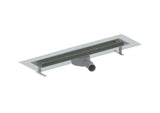 Stalowy nierdzewny odpływ liniowy SAT Project 85 cm z dwustronnym rusztem pro pełne wykończenie lub pod płytkę