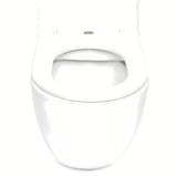 Biała miska WC wisząca SAT z technologią Rimless bez układu spłukującego i deską z soft Close