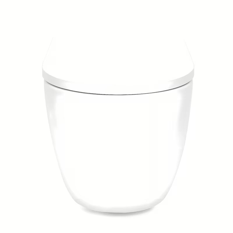 Biała miska WC wisząca SAT z technologią Rimless bez układu spłukującego i deską z soft Close