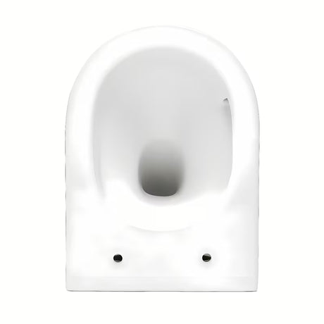 Biała miska WC wisząca SAT Tornado ze spłukiwaniem wirowym, bezkołnierzową konstrukcją i deską soft Close.