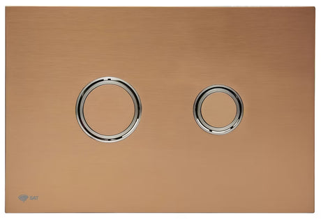 Przycisk spłukujący SAT w matowym różowym złocie z powłoką Anti-fingerprint pro systemów instalacyjnych
