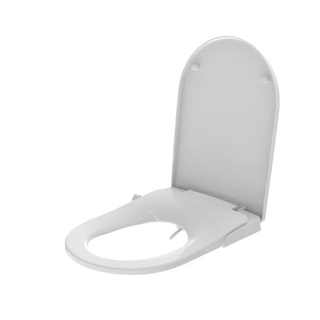 Białe bidetowe DESKA sedesowa SAT Easy z soft Close i sterowaniem pokrętłem pro do mycia tylnego i damskiego.