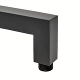 Czarny ramię prysznicowe SAT B-Way z metalu, długość 40 cm, pro nowoczesnej łazienki