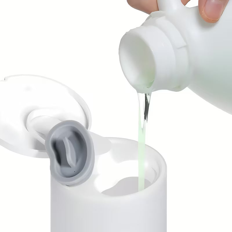 Biały nablatowy bezdotykowy dozownik do mydła i dezynfekcji SAT ze zbiornikiem 250 ml