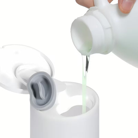 Biały nablatowy bezdotykowy dozownik do mydła i dezynfekcji SAT ze zbiornikiem 250 ml