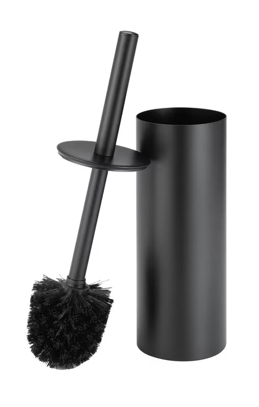 Wolnostojący  SZCZOTKA do Wc SAT ze stali nierdzewnej w czarnym macie pro nowoczesnej łazienki.