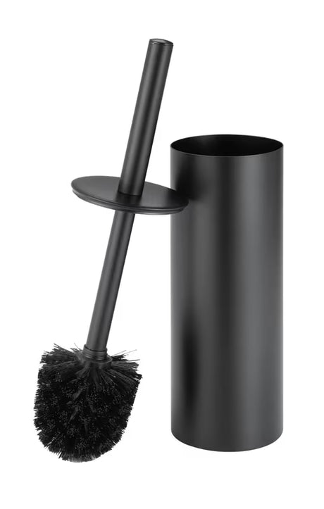Wolnostojący  SZCZOTKA do Wc SAT ze stali nierdzewnej w czarnym macie pro nowoczesnej łazienki.