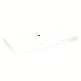 Meblowe ceramiczna umywalka SAT Fusion 100,6x46,3 cm w kolorze biały mat z centralnym otworem na baterię.