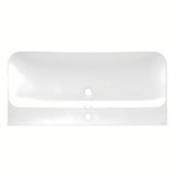 Meblowe ceramiczna umywalka SAT Fusion 100,6x46,3 cm w kolorze biały mat z centralnym otworem na baterię.