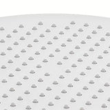 Chromowany system prysznicowy SAT Chrome z deszczownicą, słuchawką prysznicową i drążkiem prysznicowym z suwakiem.