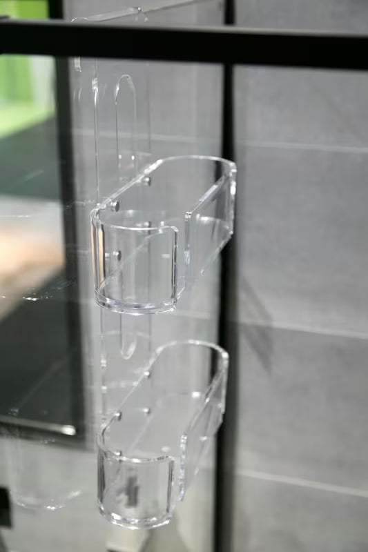 Transparentna wisząca półka SAT do prysznice z montażem bez wiercenia
