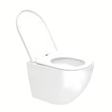 Zestaw WC podtynkowy SAT Fusion z technologią spłukiwania wirowego, modułem podtynkowym, spłuczką, białym przyciskiem i deską sedesową