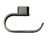 Ścienny uchwyt na papier toaletowy SAT Simply R PVD w wykończeniu gun metal o eleganckim designie.