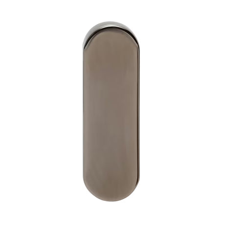 Ścienny haczyk SAT Simply R PVD w kolorze gun metal o eleganckim, zaokrąglonym wzornictwie