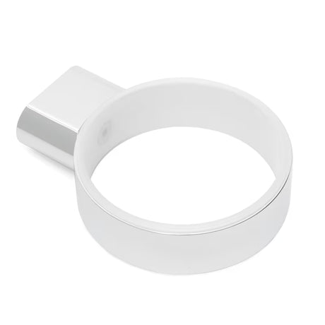 Ścienny dozownik do mydła SAT Simply R w chromie z mlecznym szkłem