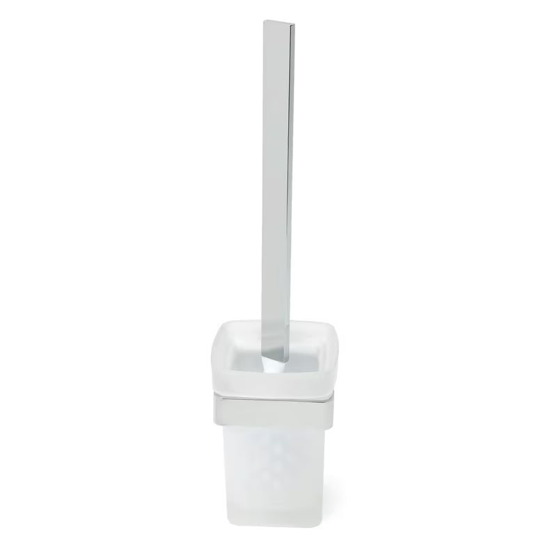 Ścienna SZCZOTKA do Wc SAT Simply S w wykończeniu chrom z mlecznym szkłem