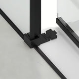 Kabina prysznicowa prostokątna SAT Tex BB 140x90 cm z czarnymi profilami i przezroczystym szkłem
