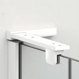 Kwadratowa kabina prysznicowa SAT Tgd New 100x100 cm w matowej bieli z przezroczystym szkłem