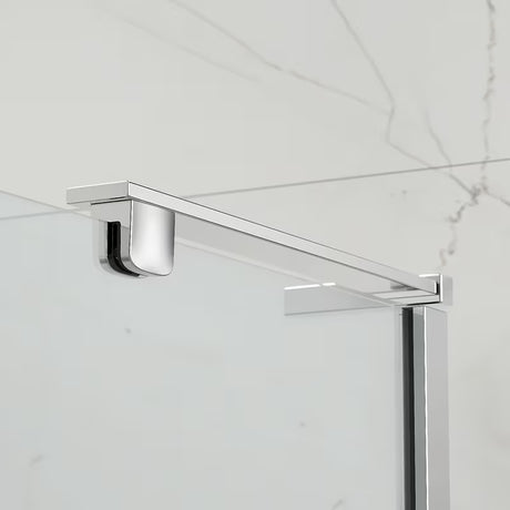 Prostokątny bezramowy kabina prysznicowa SAT Tgd New 90x80 cm chrom z przezroczystym szkłem