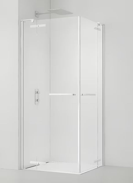 Prostokątny bezramowy kabina prysznicowa SAT TGD New 120x90 cm z przezroczystym szkłem i profilami w kolorze biały mat