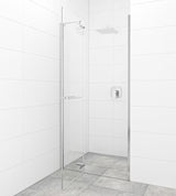 Drzwi prysznicowe uchylne SAT TGD New 120 cm, chrom, szkło transparentne, powłoka Easyclean