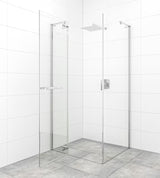 Drzwi prysznicowe uchylne SAT TGD New 120 cm, chrom, szkło transparentne, powłoka Easyclean