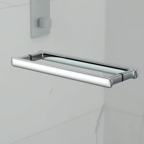 Prostokątny bezramowy kabina prysznicowa SAT Tgd New 90x80 cm chrom z przezroczystym szkłem