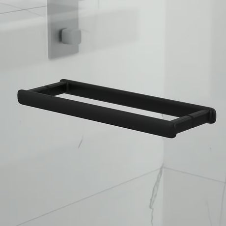 Kwadratowa kabina prysznicowa SAT TGD New 90x90 cm w kolorze czarny mat z przezroczystym szkłem