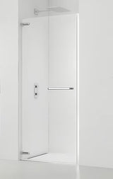 Drzwi prysznicowe SAT Tgd New 90 cm do wnęki w błyszczącym chromie z przezroczystym szkłem