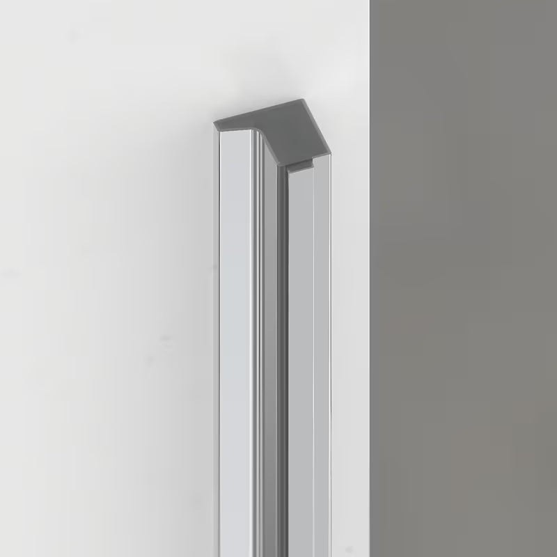 Drzwi prysznicowe SAT Tgd New 90 cm do wnęki w błyszczącym chromie z przezroczystym szkłem