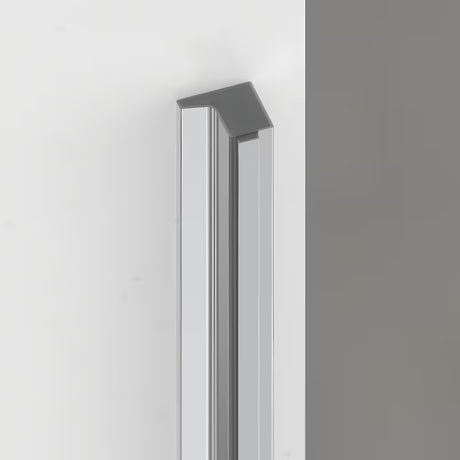 Drzwi prysznicowe SAT Tgd New 90 cm do wnęki w błyszczącym chromie z przezroczystym szkłem