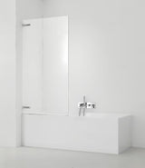 Parawan nawannowy SAT Tgd New 150x80 cm z przezroczystym szkłem i profilem w błyszczącym chromie