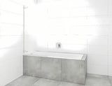 Parawan nawannowy SAT Tgd New 150x80 cm z przezroczystym szkłem i profilem w błyszczącym chromie