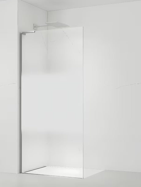 Walk-in ścianka prysznicowa SAT Walk-in 100 cm w chromie, ze szkłem transparentnym i pasem intymnym
