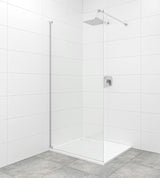 Walk-in parawan prysznicowy SAT Walk-in 100 cm z przezroczystym szkłem i chromowanym wspornikiem