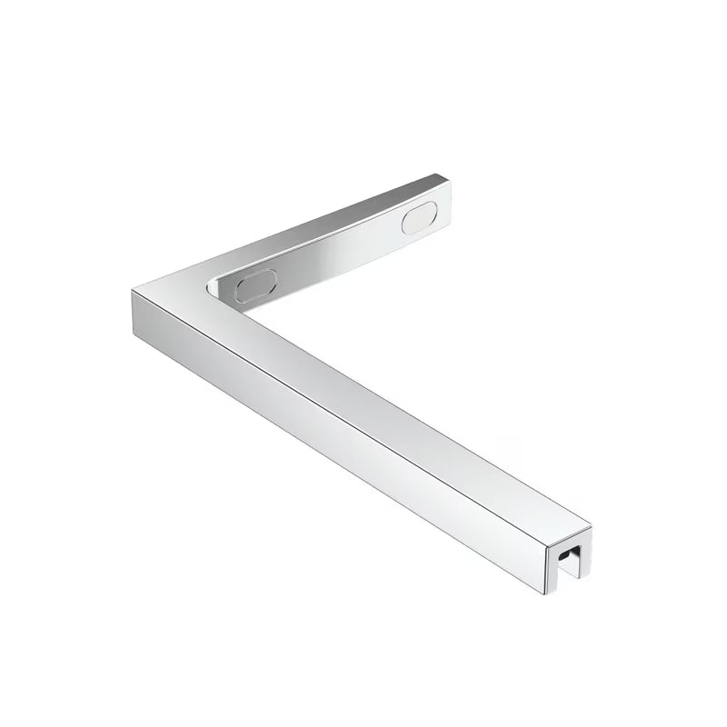 SAT Walk-in ścianka prysznicowa 110 cm w chromie, z przezroczystym szkłem i pasem intymności, wersja lewa