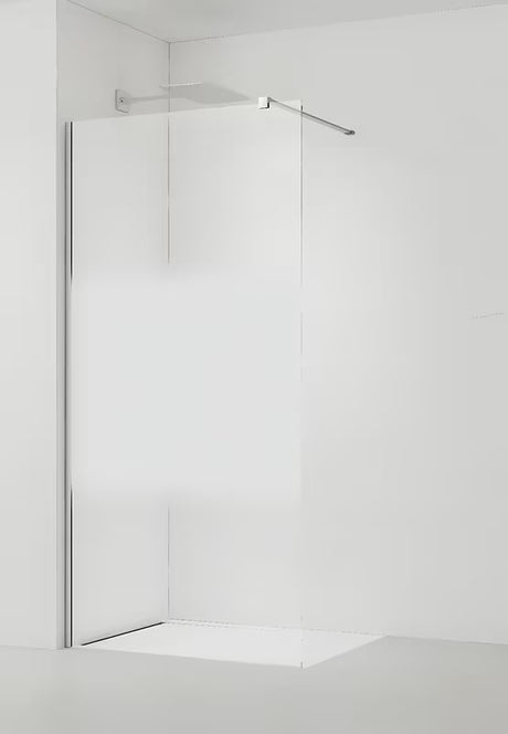 Walk-in ścianka prysznicowa SAT Walk-in 120 cm w chromie z przezroczystym szkłem i pasem intymności