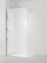 Walk-in ścianka prysznicowa SAT Walk-in z przezroczystym szkłem 8 mm i chromowanym profilem