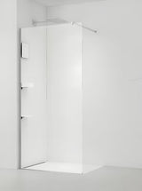 Walk-in ścianka prysznicowa SAT Walk-in z przezroczystym szkłem 8 mm i chromowanym profilem