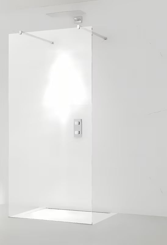 Walk-in ścianka prysznicowa SAT Walk-in 60x200 cm z przezroczystym szkłem i profilem w błyszczącym chromie