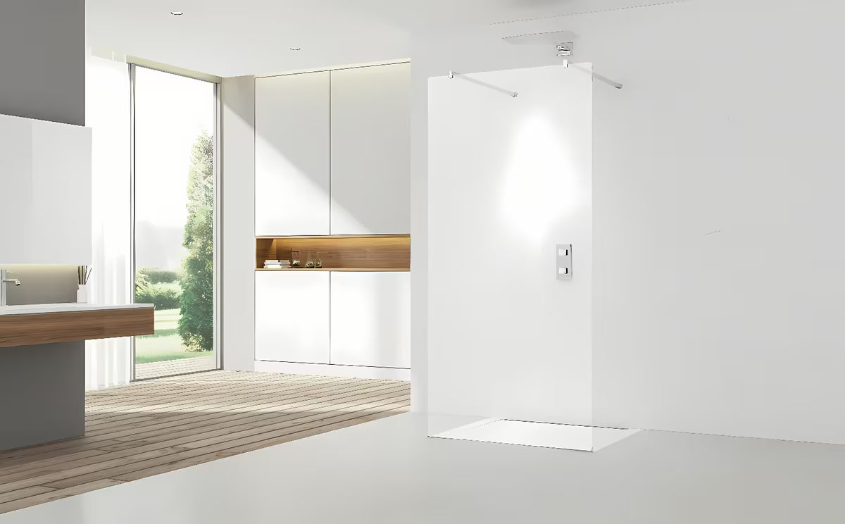 Walk-in ścianka prysznicowa SAT Walk-in 60x200 cm z przezroczystym szkłem i profilem w błyszczącym chromie