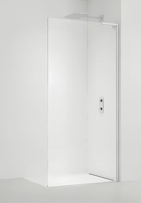 SAT Walk-in ścianka prysznicowa Walk‑in- 70 cm w kolorze białym z przezroczystym szkłem bezpiecznym