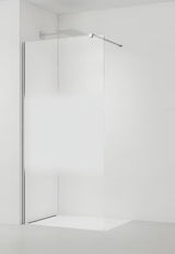 Walk-in ścianka prysznicowa SAT Walk-in 80 cm w chromie z przezroczystym szkłem i pasem intymnym