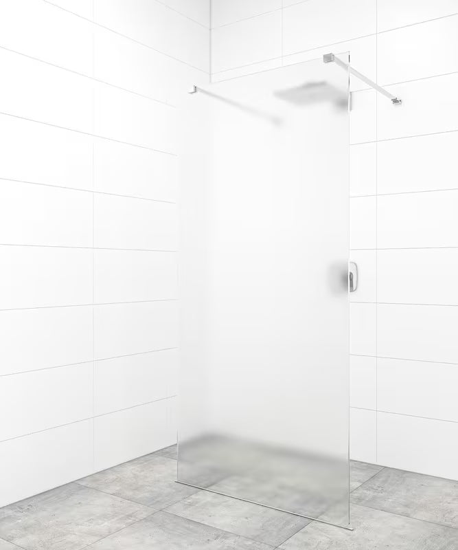 SAT Walk-in ścianka prysznicowa Walk‑in- 80 cm w błyszczącym chromie ze szkła bezpiecznego