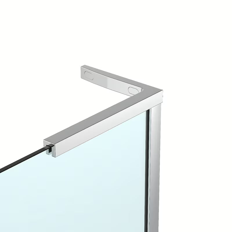 SAT Walk-in ścianka prysznicowa Walk‑in- 80 cm w kolorze chrom z przezroczystym szkłem bezpiecznym i powłoką EasyClean.