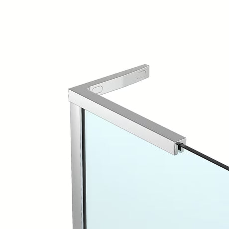 Walk-in ścianka prysznicowa SAT Walk-in 90 cm w chromie z przezroczystym szkłem i konstrukcją bezramową.